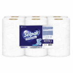 Selpak Professional ლაზერის დისპენსერის პირსახოცი 25-ანი 175მ. 2 ფენა