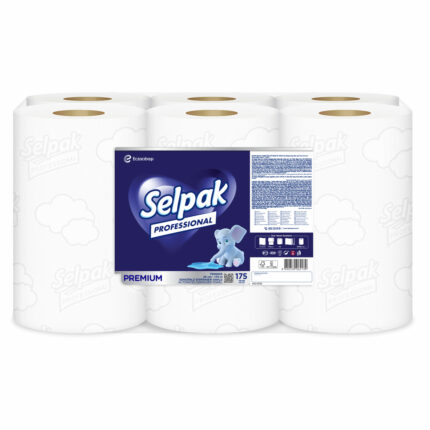 Selpak Professional ლაზერის დისპენსერის პირსახოცი 25-ანი 175მ. 2 ფენა