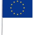 ევროკავშირის დროშა, ხელში დასაჭერი, 205X140მმ.
