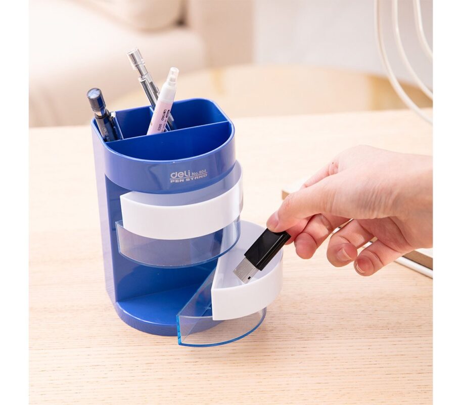 კალმების ჩასადები პლასტიკური Deli Stationery E904