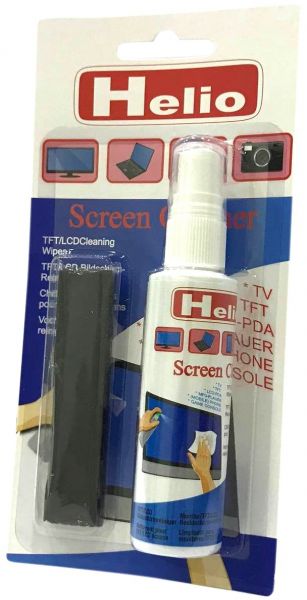 მონიტორის საწმენდი სეტი, 60ml სითხე და ჩვარი Helio