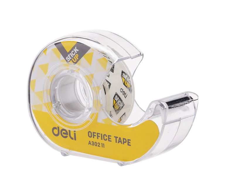 პატარა სკოჩი დისპენსერით 18მმ*7.62მ Deli Stationery