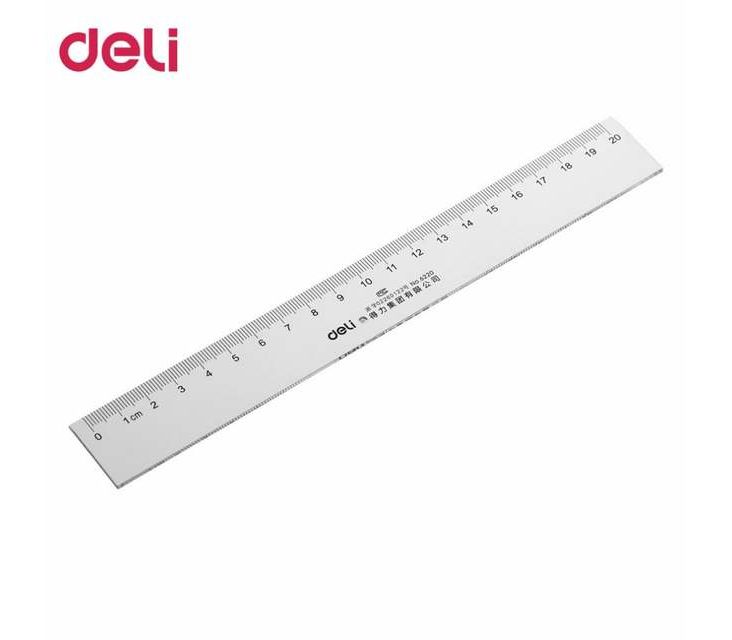 სახაზავი პლასტიკური 20სმ Deli Stationery