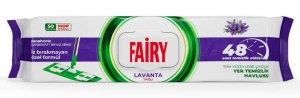 სველი ხელსახოცი იატაკისთვის Fairy 50 ცალი