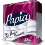 PAPIA საპირფარეშოს ქაღალდი 32 ცალიანი 3 ფენა (პაპია) (4604857000664)