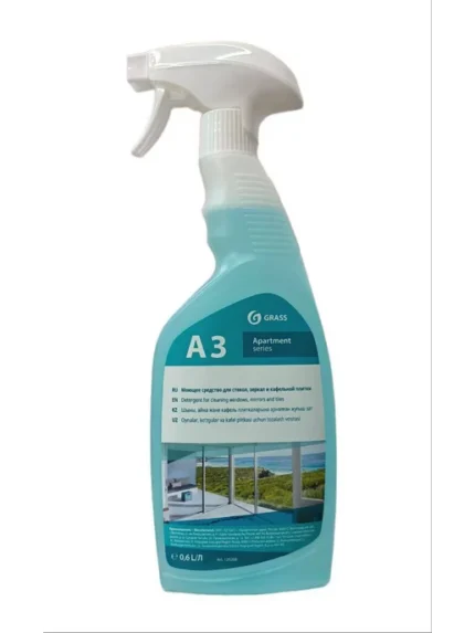 შუშის საწმენდი ხსნარი A3-grass, 600მლ.