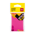 ჩასანიშნი წებოვანი 100ფ 76x51მმ Deli Stationery