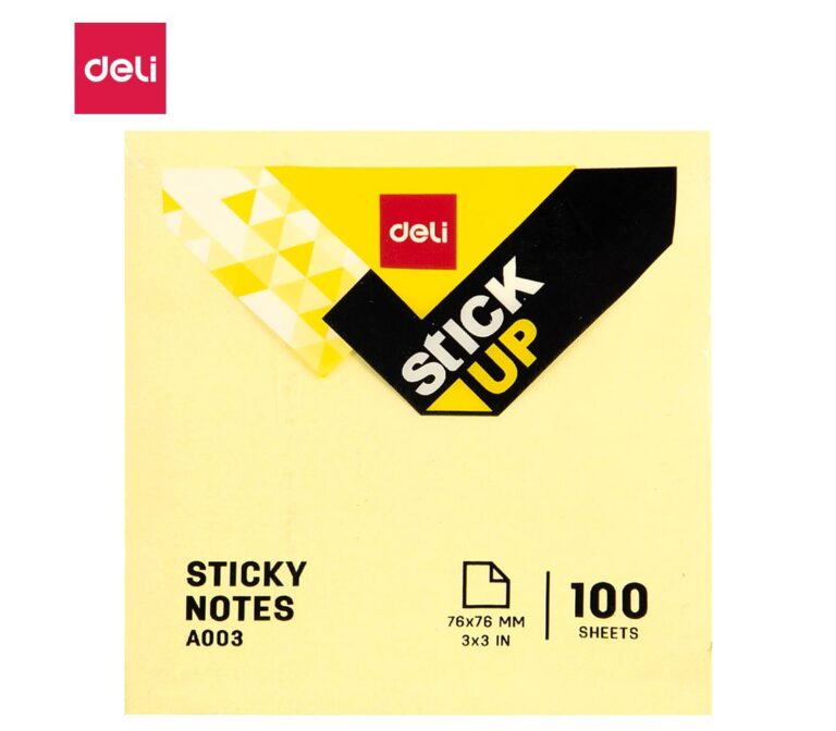 ჩასანიშნი წებოვანი 100ფ 76x76მმ EA00353, DELI