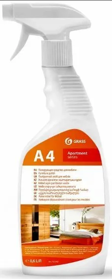 ხის ავეჯის გასაპრიალებელი საშუალება, Grass - A4, 600 მლ. გრას